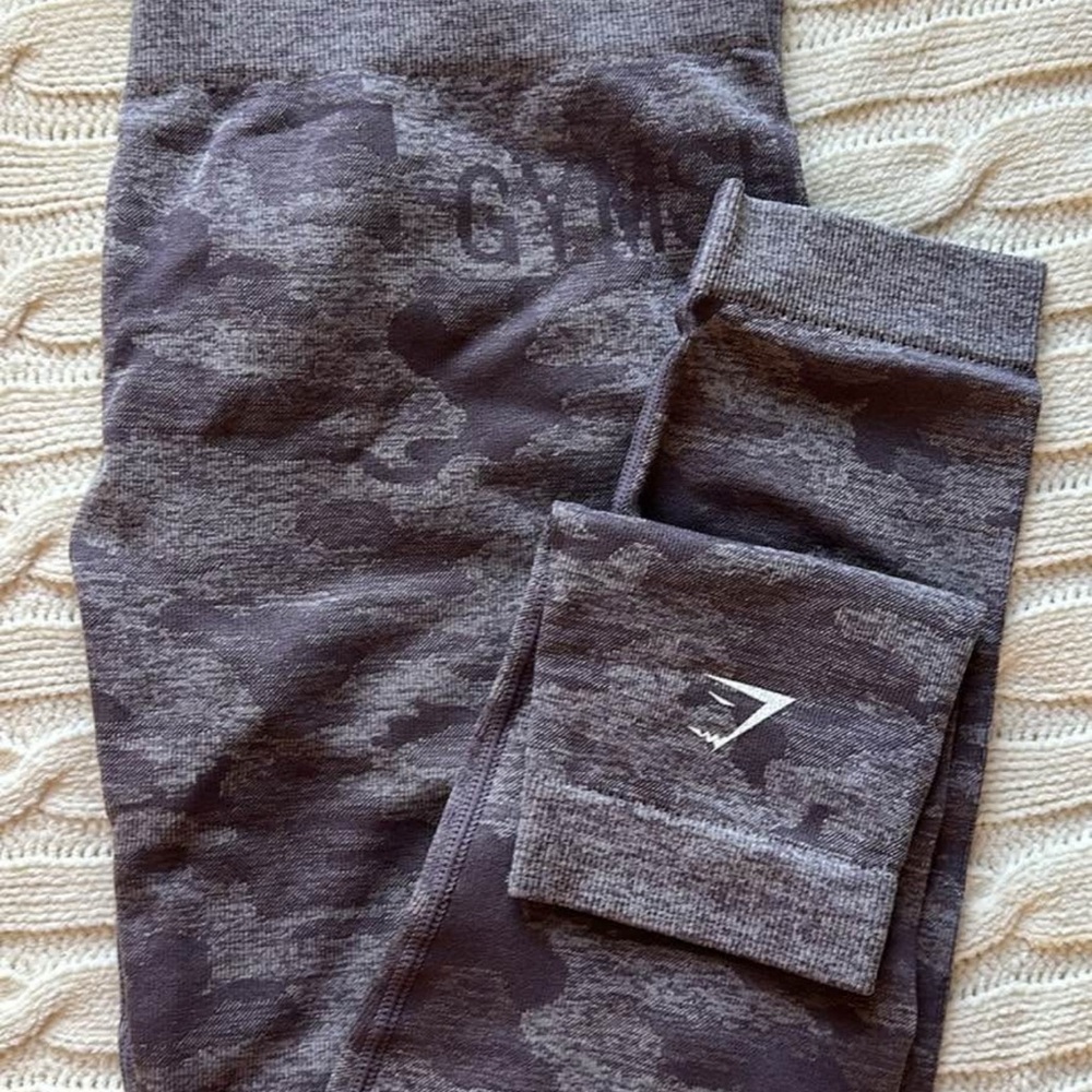 Gymshark Gray Camo Leggings